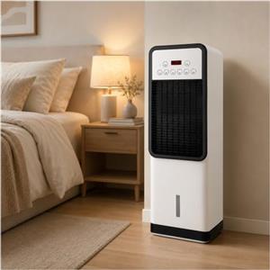 LADECNERHT Condizionatore Portatile, Solo Raffreddamento, Raffrescatore Evaporativo Senza Tubo, Serbatoio 2l, Telecomando, 4 modalità, Timer 8h, per Stanze Fino a 30 M²