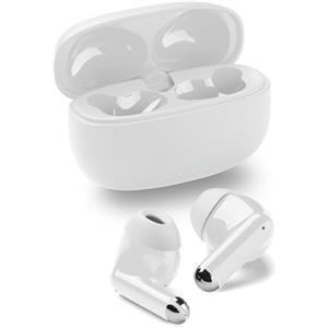 Music Sound DRIFT auricolari Bluetooth wireless in-ear con custodia compatta colorata, auto pairing, comandi touch, fino a 22 ore di riproduzione, ottimali per musica e chiamate, bianco