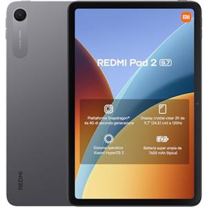 XIAOMI REDMI Pad 2, Tablet 4+64GB, Grigio Grafite, Snapdragon 6s Gen 2