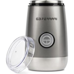 G3 Ferrari G20076 Macinacaffè Elettrico 50 g, 150 W, Pulse, Grigio | Lame Inox, macina caffè e spezie