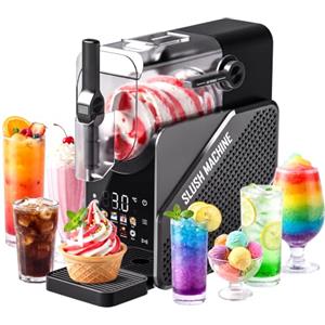 serebrant Macchina per Granita,granitore per granite slushie machine 2.5L 7 programmi | granitore professionale slushie Adatto per preparare gelati, frullati, milkshake, cocktail ghiacciati e margarita