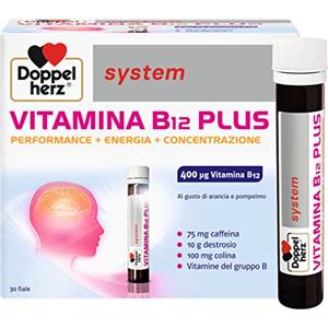 Doppelherz system VITAMINA B12 PLUS Integratore Alimentare Vegano, 30 Fiale