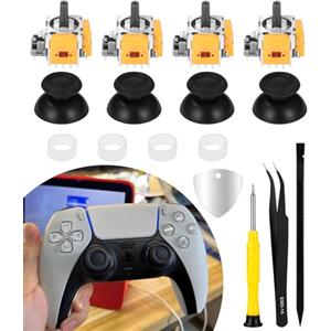 Zaxiva 4 Pezzi 3D Joysticks Effetto Hall per Sony PS5 Sostituzione