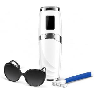 Mulbijeo Epilatore IPL Luce Pulsata PC Ergonomico, Depilatore Corpo Donna, Epilatore Laser Indolore, Risultati Duraturi, Macchina Depilazione Casa, per Viso Ascelle Bikini Gambe, Bianco