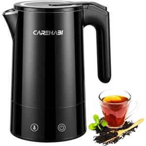 Carehabi Bollitore Elettrico Temperatura Regolabile 1.7L, 2200W Senza BPA
