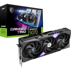 msi GeForce RTX™ 5070 12G GAMING TRIO OC Scheda Video - GDDR7, 28Gbps, PCIe 5.0, HDMI 2.1, DP 2.1, 2625 MHz, 6144 CUDA Cores, 192-bit, TRI FROZR 4, Afterburner, Metal Backplate, 650W PSU raccomandato