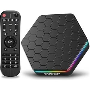 BL Android TV Box Android 12.0 TV Box 4GB RAM 64GB ROM Allwinner H618 Quad-Core WiFi 6 6K Ultra HD 3D, Android Box 2.4G/5.8GHz Dual WiFi Bluetooth 5.0 Ethernet 100M USB 2.0 TV Box Android 2023