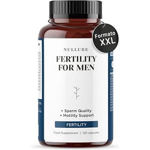 Nullure Integratore Fertilità Uomo | Nullure | 120 caps (2 mese) | Testato da terzi | L-Carnitina + CoQ10 + Arginina + Zinco | Numero e motilità degli spermatozoi | Vegano e Senza Additivi
