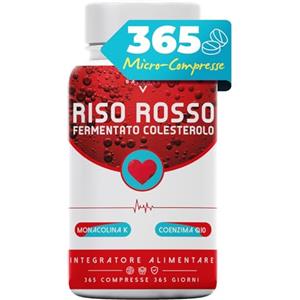 BALANCE FEEL YOUR SELF RISO ROSSO FERMENTATO - 365 COMPRESSE (Fornitura 12 Mesi) | Riso Rosso Fermentato Colesterolo | 2,9 mg di Monacolina K | Integratori Colesterolo con Coenzima Q10 | Made in Italy