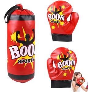 Generico Sacco da boxe per bambini, Sacco da boxe per bambini con guanti Pratica di