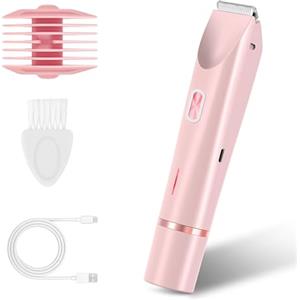 HELILBSRIAIN Rasoio Elettrico Donna 2 in 1, Depilatore Elettrico Donna per Rasoio Parti Intime,Rasoio Elettrico Corpo IPX7 Impermeabile,Rasoio Elettrico a Doppia Testa per Donna per Corpo Ascelle Gambe Bikini
