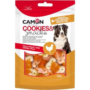 M-PETS CAMON Cookies & Snacks Biscotti arrotolati con pollo per cani adulti, 100g