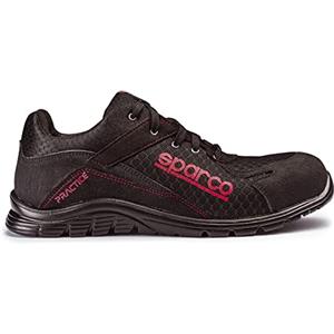 Sparco Unisex Adulto Scarpa Antinfortunistica Da Lavoro, Multicolore Nero Giallo Fluo, 41 EU