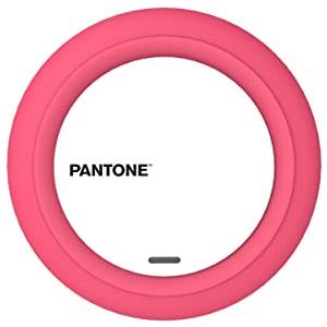 Pantone Celly Pantone Qi Caricabatterie Wireless, Carica Batterie Wireless per Cellulare, Ricarica Wireless 7.5W, Caricatore da Tavolo per iPhone e Android, Rosa
