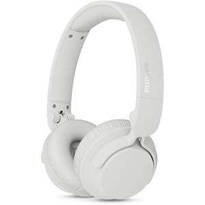 Philips TAH4000PK Cuffie wireless on-ear, 70h riproduzione, Bassi dinamici, Driver 32mm, Bluetooth6.0 Multipoint, Accoppiamento rapido, Cuscinetti/batteria sostituibili, Ripiegabili e leggere - Bianco
