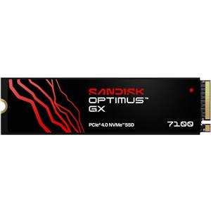 SANDISK Optimus GX 7100 NVMe SSD 500 GB (fino a 7.250/6.900 MB/s velocità di lettura e scrittura sequenziale, PCIe 4.0, M.2 2280, BiCS TLC 3D CBA NAND, SANDISK DASHBOARD)