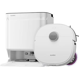 EUREKA J15 Ultra Gen2 Robot Aspirapolvere Lavapavimenti con Stazione, Aspirazione Ultra 19000Pa, Lavaggio con Acqua Calda a 75°C, ScrubExtend 135° per gli Angoli, FlexiRazor Anti-Capelli 99%, IA 150+