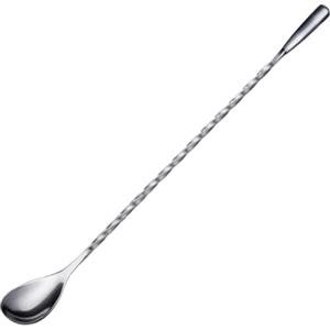 Westmark Cucchiaio da bar James - pratico accessorio da bar per miscelare i cocktail, cucchiaio a spirale di alta qualità per deliziosi long drink, manico lungo - acciaio inox 18/8
