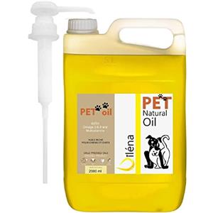 Oïléna - Olio per Animali Domestici | Integratore Naturale | Ricco di Omega 3,6,9 e Vitamina E | Benefici per Pelle e Pelo | Per Cani e Gatti | 6 Oli Spremuti a Freddo, 2000 ML