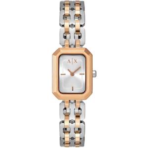 Armani Exchange Orologio da donna, Movimento al quarzo a due lancette e cassa da 27 mm con cinturino in acciaio inossidabile