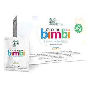 Salugea Immuno Bimbi Salugea Integratore per le difese immunitarie dei bambini 100% Naturale, con Proproli, Astragalo e Coriolus, Sambuco, Rosa canina, Zinco, Selenio, Vitamina C e D3
