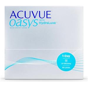 ACUVUE OASYS 1-Day con tecnologia HydraLuxe, Lenti a contatto giornaliere; Visione chiara e nitida e comfort elevato; Protezione UV;+4.00 diottrie; BC 8.5; DIA 14.30; 90 lenti