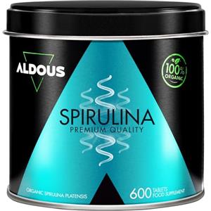 Aldous Bio Spirulina Bio - 600 Compresse - Alto Dossagio 3000mg per +3 Mesi