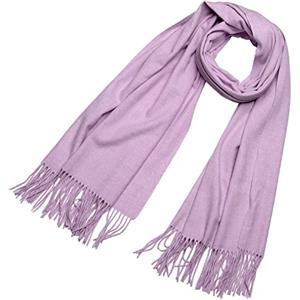 DonDon Sciarpa Donna Invernale Sciarpa die lana grande Scialle Inverno calda e morbida 200 x 70 cm - Lilla