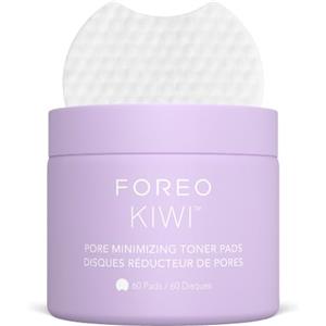 FOREO KIWI Tonico astringente in dischetti (60 pz) - Dischetti esfolianti viso con amamelide e centella asiatica per pelle grassa e pelle a tendenza acneica - Astringente e lenitivo