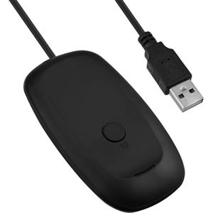 Mcbazel Adattatore Wireless USB 2.0 Gaming Receiver per Microsoft Xbox 360 Desktop PC Gaming - Nero