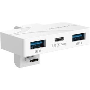 SABRENT Gaming Hub USB-C 3-Porte per ASUS ROG Ally - Leggero, Portabile, Plug and Play, Ricarica PD 3.0 100W, Porte USB A & USB C (HB-ROAY)