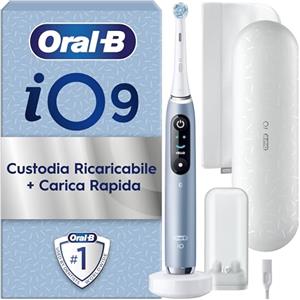 Oral-B iO 9 Spazzolino Elettrico Ricaricabile, 1 Testine di Ricambio, Blu