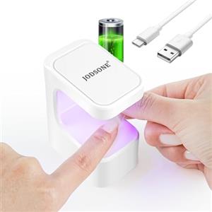 JODSONE Mini Lampada UV LED Unghie, Luce UV Portatile, unghie per smalto gel, polygel, builder, tip, colla gel per principianti, salone fai da te, lampada USB per unghie da viaggio (Weiß)