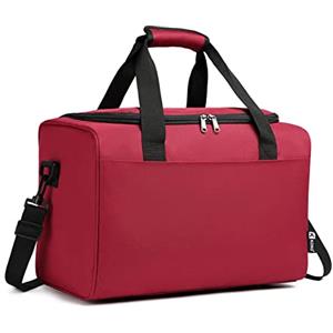 KONO 40x20x25 Borsone da Viaggio con Manica per Trolley Borsa Sportiva 20L (Borgogna)