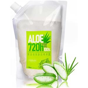 tradicity ORGANIC FARM Gel Aloe Vera, 720H, Puro Biologico, Il Tuo Alleato di Bellezza e Benessere, Crema Corpo Doposole, Smagliature, Cicatrici, Balsamo, Dopobarba Uomo, Capelli