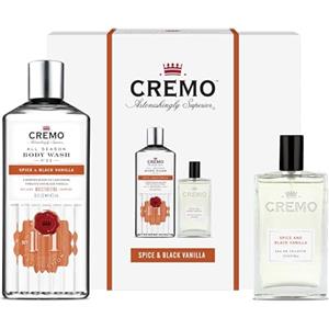 CREMO SPICE & BLACK VANILLA - Cofanetto Regalo Uomo Eau de Toilette 100 ml + Gel Doccia Corpo Corpo 473 ml Fragranza speziata e intensa