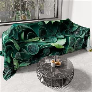PETTI Artigiani Italiani - Telo Arredo in Microfibra, Copritutto, Copridivano 260x270 cm, Fantasia Floreale 05 22 | Telo Protettivo Lavabile, Copriletto e Copritavolo Multiuso per Divani