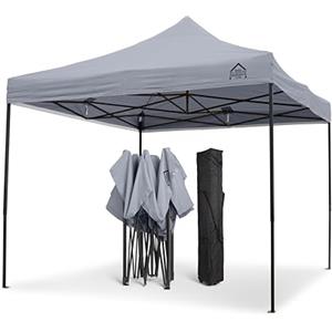 All Seasons Gazebos | 3x3m Pop Up Gazebo | Resistente, completamente impermeabile, di qualità superiore (Grigio Metallizzato)