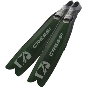 CRESSI Gara Modular Boost Fins Green - Pinna Lunga Ideale per Immersioni Libere Intermedie Avanzate e Pesca Subacquea, Verde/Nero, 44/45, Unisex Adulto