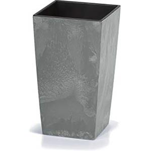 Deuba Fioriera effetto cemento Grigio 26L vaso per piante 50 x 26,5 x 26,5 cm vasi da ingresso giardino interni esterni