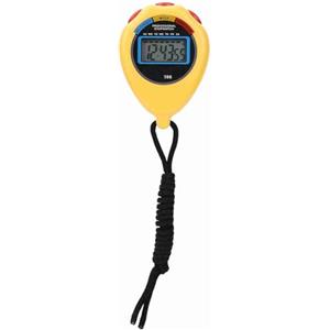 LIYJTK Timer Sportivo Professionale Atletica Cronometro elettronico Corsa Corsa Nuoto per la Scuola Palestra Arbitro Partita Giallo Nero 45g 6 * 6 * 2cm (Gialla)
