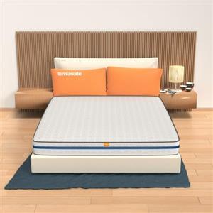 MiaSuite Materasso in Memory Foam per letto singolo, misura 80x190 Cm altezza 22 Cm, ortopedico ed anti acaro con rivestimento anallergico