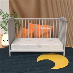 MiaSuite MATERASSO PER CULLA LUPIN BABY 50X125 ALTO 14 CM SFODERABILE IN WATERFOAM POLIURETANO ORTOPEDICO PER LETTINO