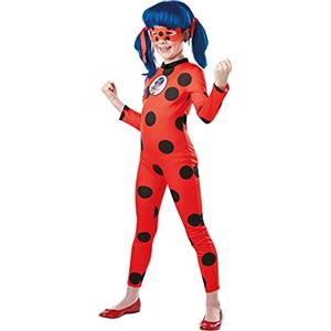 Rubie's Rubies Costume Miraculous Ladybug Tikki per bambina, tuta Ladybug con maschera, Zag ufficiale, per Carnevale, Compleanni, Natale, Halloween