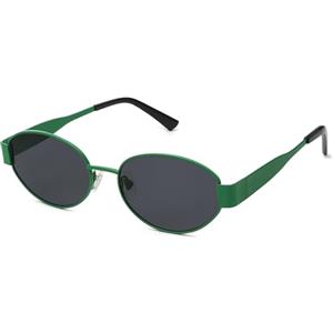 SOJOS Occhiali da sole Donna Uomo Retrò Ovale Metallo Vogue Classici Protezione UV400 Occhiali da sole SJ1217