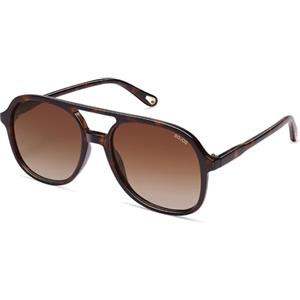 SOJOS Occhiali da sole da uomo e donna, retrò, vintage, polarizzati, a specchio, grandi, rettangolari, anni '70, unisex, protezione UV400, SJ2174, Tartaruga marrone/marrone sfumato, Middle