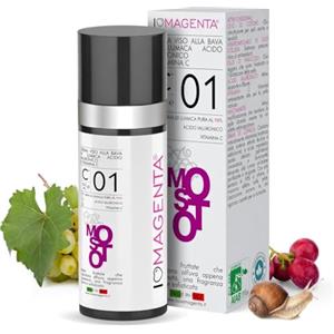 I LOVE MAGENTA Crema Viso Bava di Lumaca Antirughe 98% e Acido Ialuronico Puro 50ml con Vitamina C, E, Niacinamide Contorno Occhi e Collo, Antimacchia