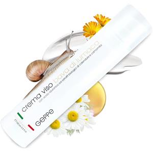 GEPPE 100 ml. Crema Viso Bava di Lumaca Pura 65% con Acido Ialuronico