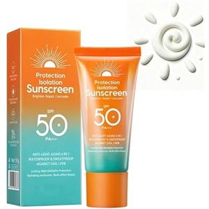 MQUGEE Crema Solare Viso e Corpo, Crema Solare SPF50, Protezione UVA/UVB ad Ampio Spettro, Texture Leggera e Non Grassa, Idratante e Delicata, Adatta per Tutti i Tipi di Pelle, 50g