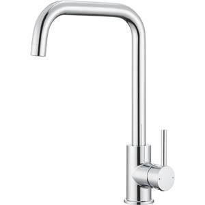 CECIPA Rubinetto Cucina Cromo, Miscelatore da Cucina Monocomando Rotazione a 360°, Rubinetto da Cucina Caldo e Freddo in Acciaio Inossidabile 304, Rubinetteria da Cucina Resistente